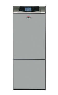 FERROLI ATLAS D30 KI 130 UNIT de pie  de 30 Kw. Mixta, Depósito inoxidable de 130 litros. Kit combustión estanca opcional