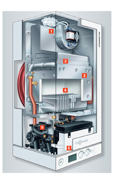 VIESSMANN VITOPEND 100-W WH1D de 24 KW  con valvuleria y kit extrac.