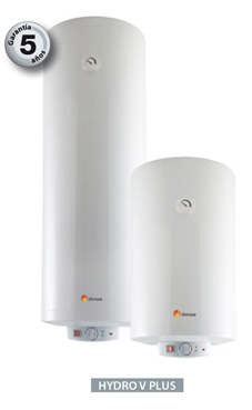DOMUSA HYDRO 100 V PLUS de 100 litros para instalación vertical acumulador esmaltado con anodo de magnesio de grandes dimensiones, resistencia envainada.5 años de garantía.