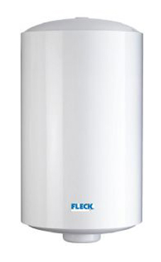 FLECK ELBA 150 de 150 litros de capacidad, recubrimiento vitifricado, garantía total de 2 años, 3 años en recambios y 5 años en el calderin.